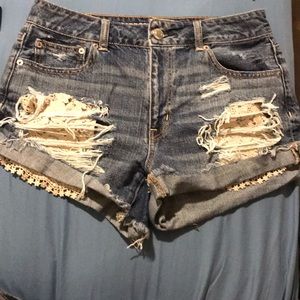 High waisted shorts